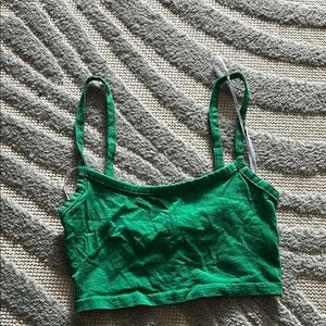 Green Crop Top